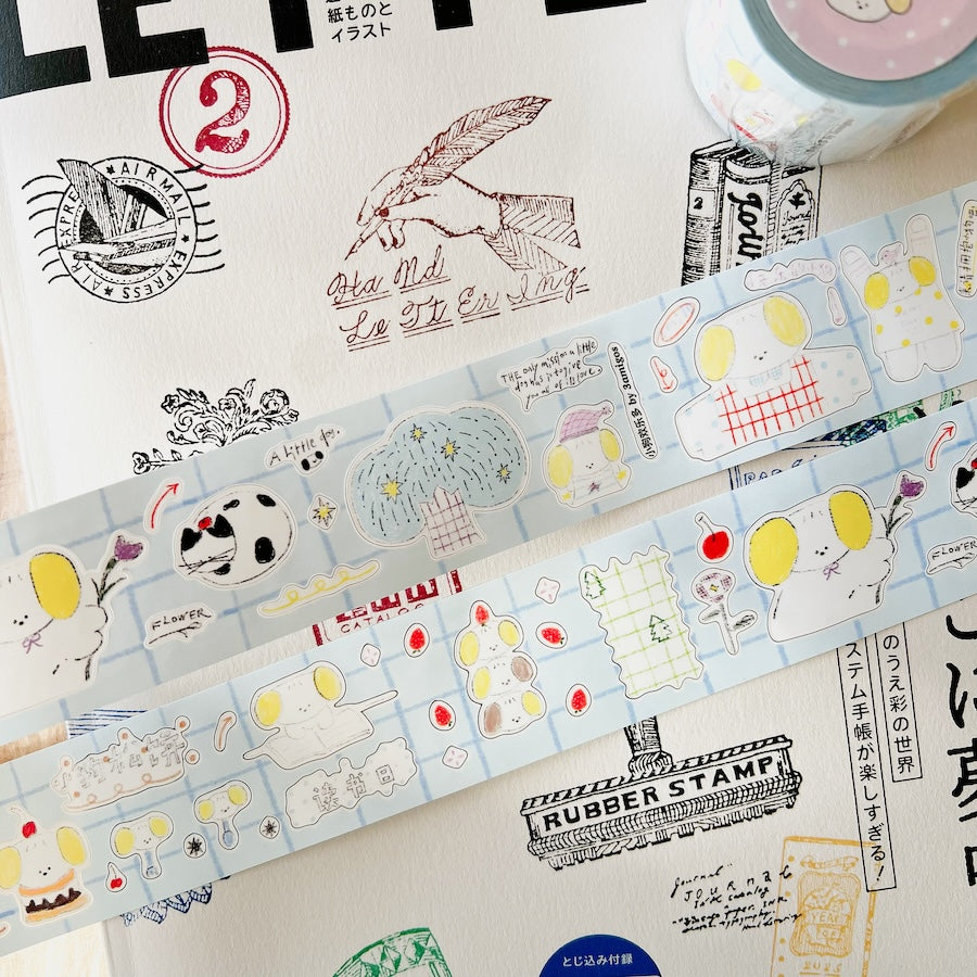 Die-Cut Sticker Roll - Joyful Puppy