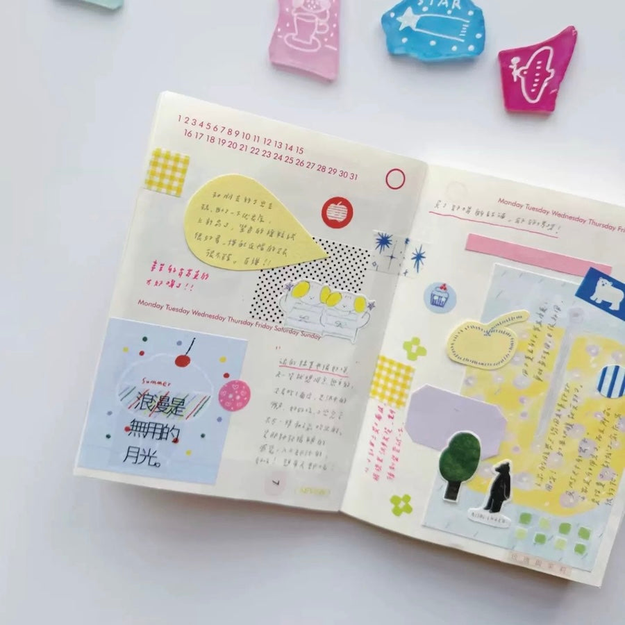 Die-Cut Sticker Roll - Joyful Puppy