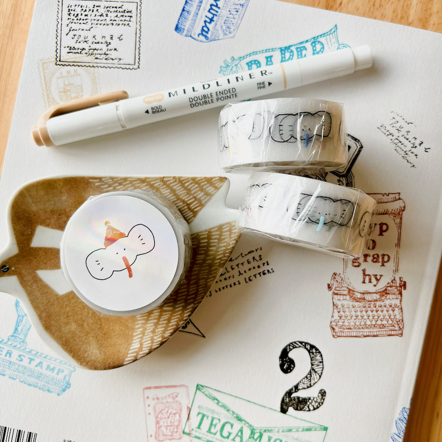 Die-Cut Sticker Roll - Little Elephant