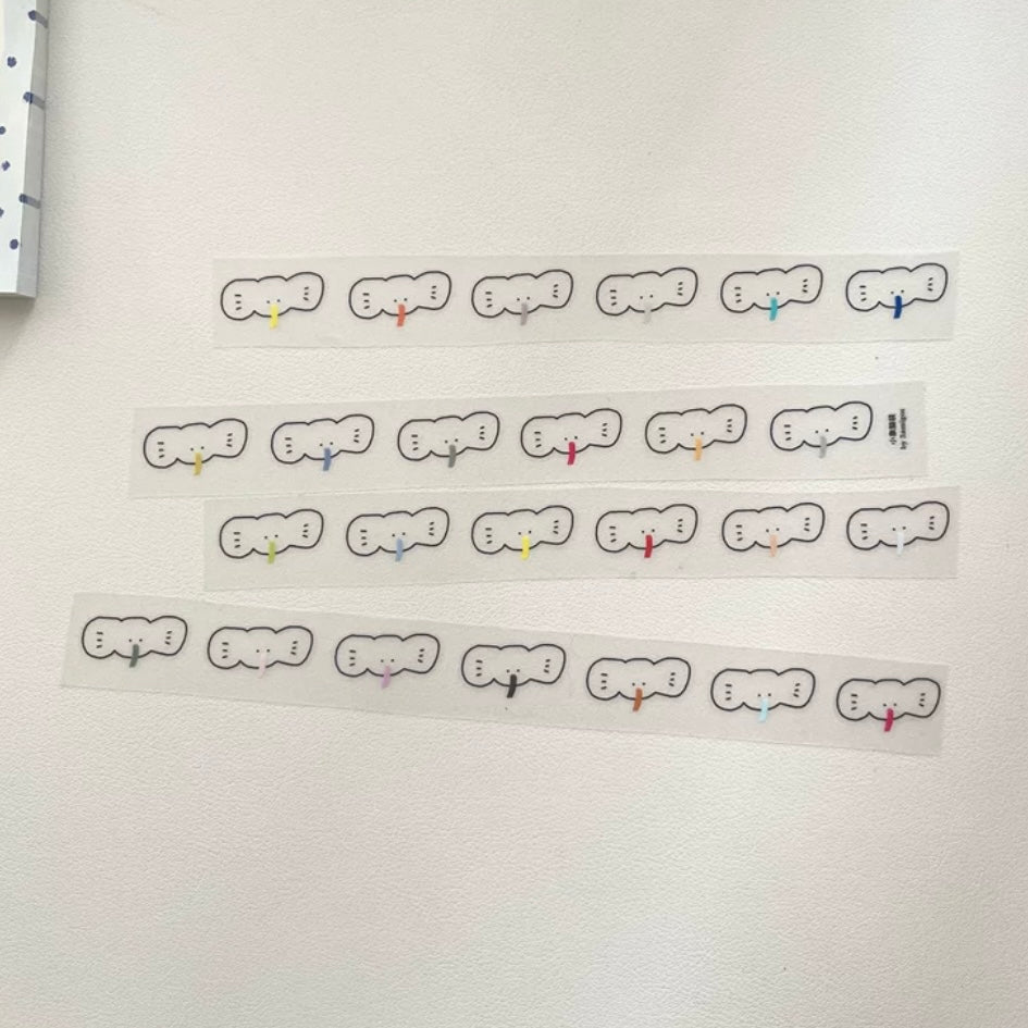 Die-Cut Sticker Roll - Little Elephant