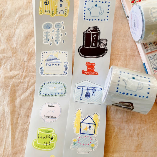Die-Cut Sticker Roll - Sky Castle