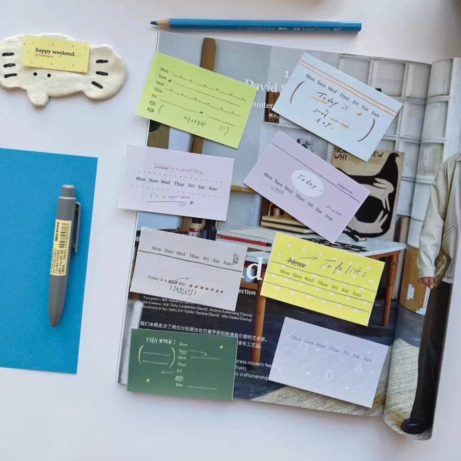 Writing Memo Roll - Month & Week