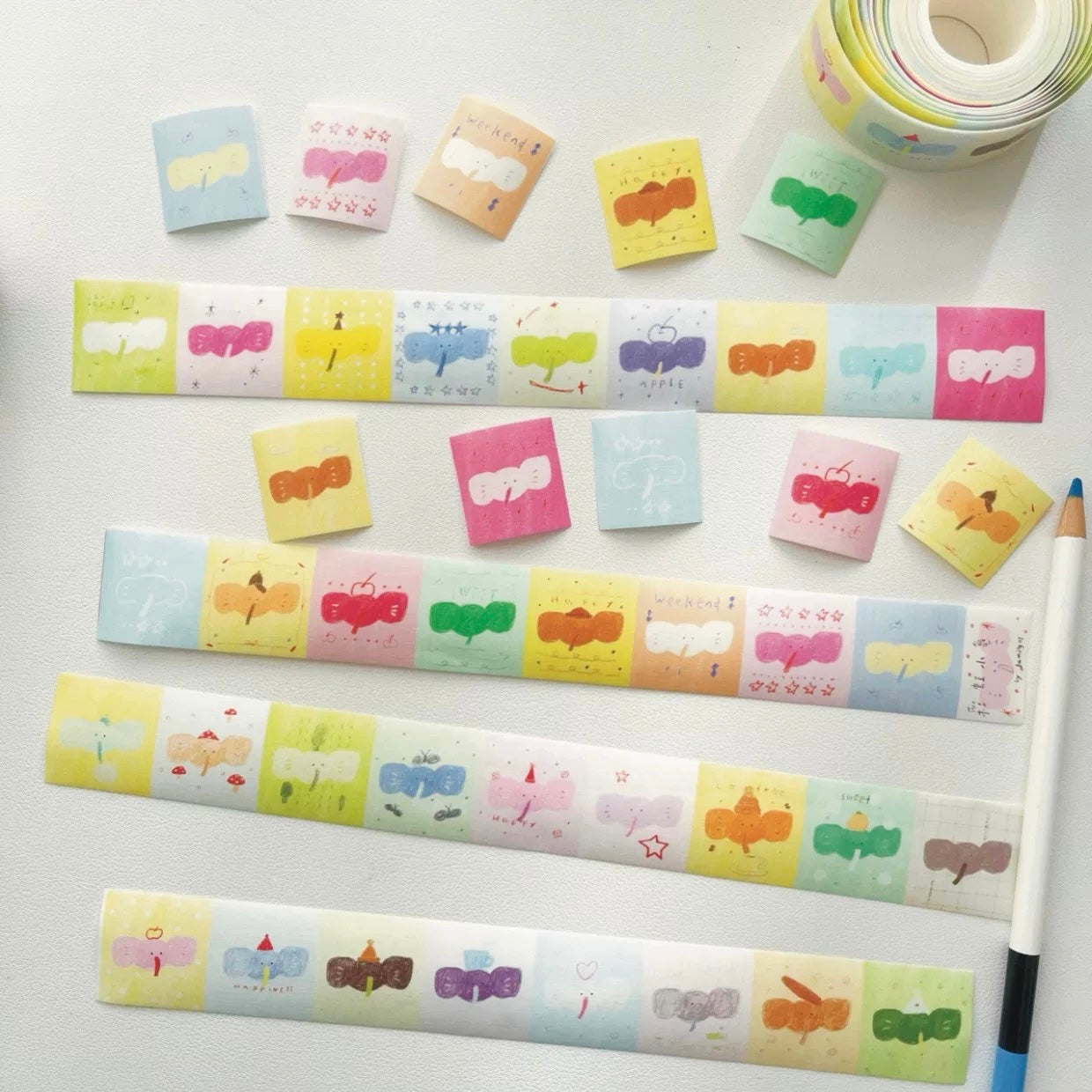 Washi Tape - Rainbow Elephant