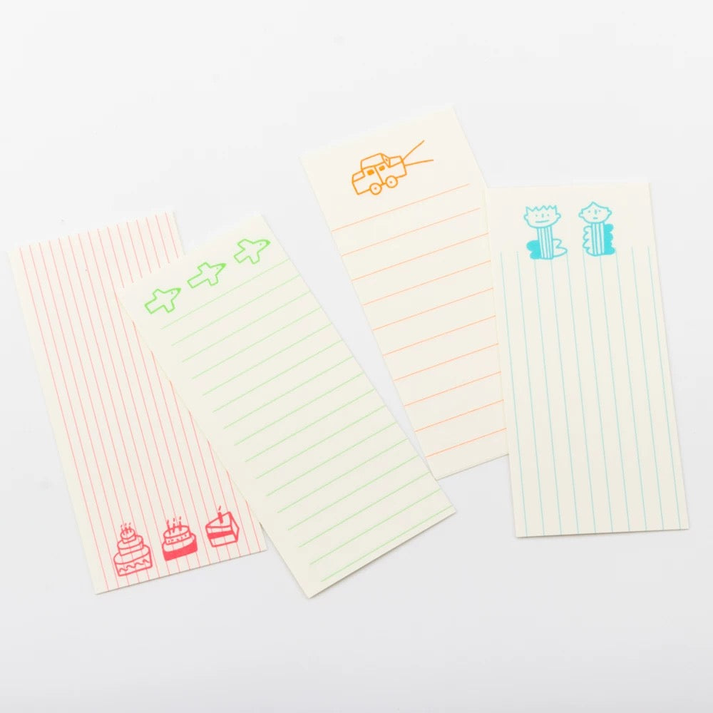 Memo Pad - Neon Lines