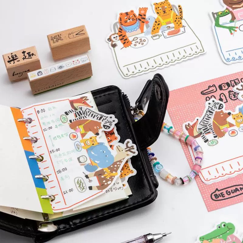 Memo Pad - Animal Dining Table