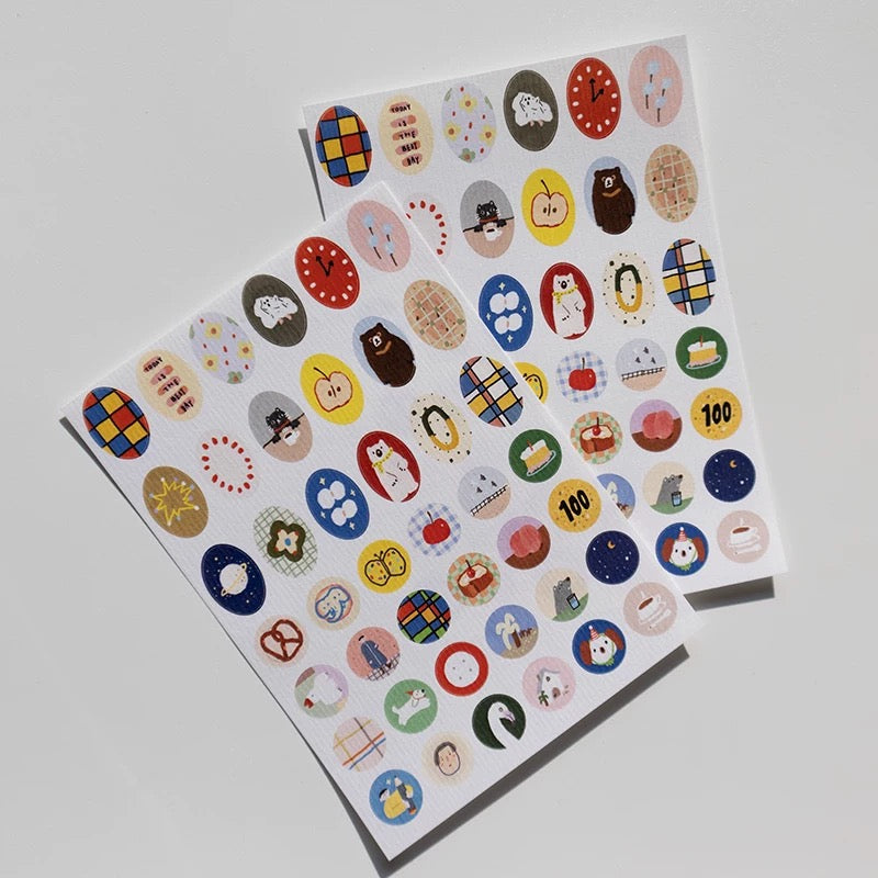 Die-Cut Sticker Sheet - Dots