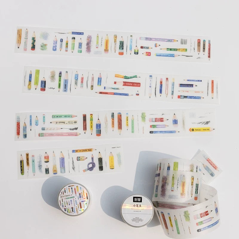 Die-Cut Sticker Roll - Little Pencils