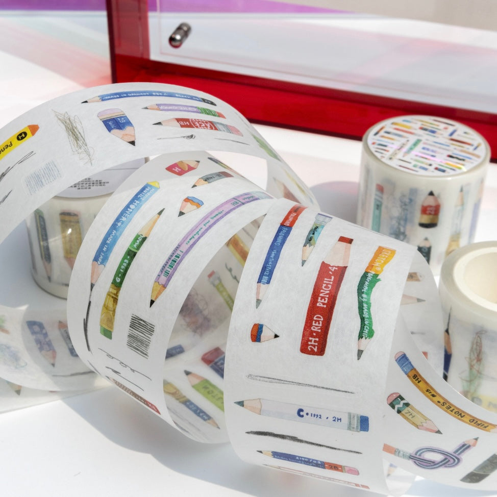 Die-Cut Sticker Roll - Little Pencils