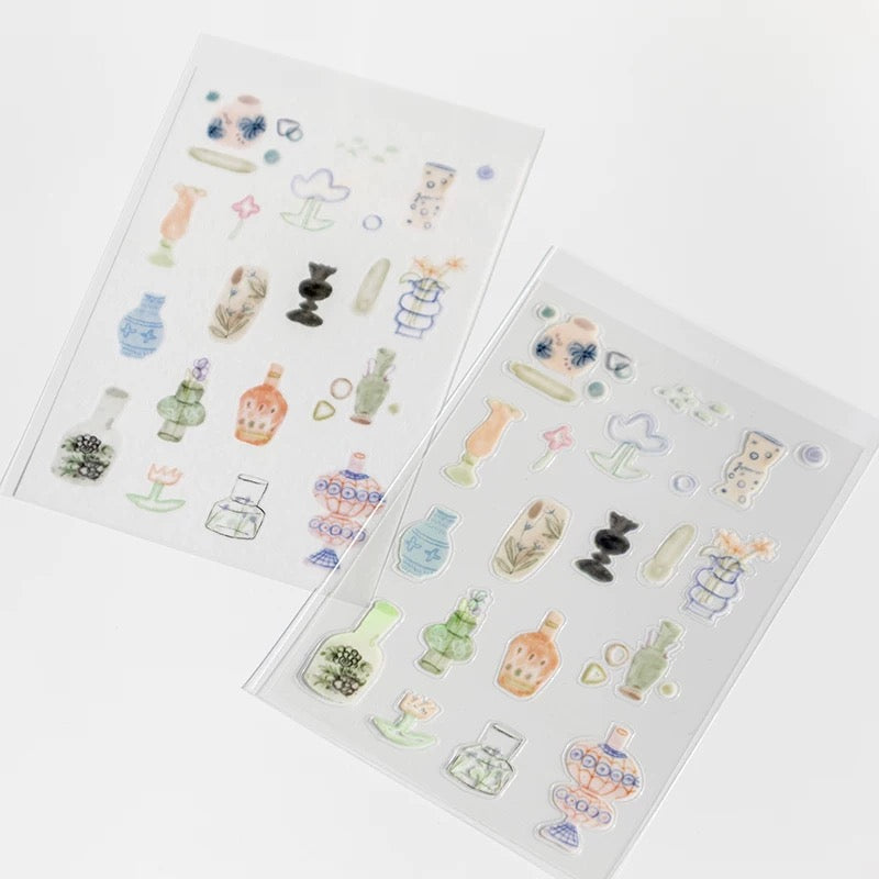 Die-Cut Sticker Sheet - Vase