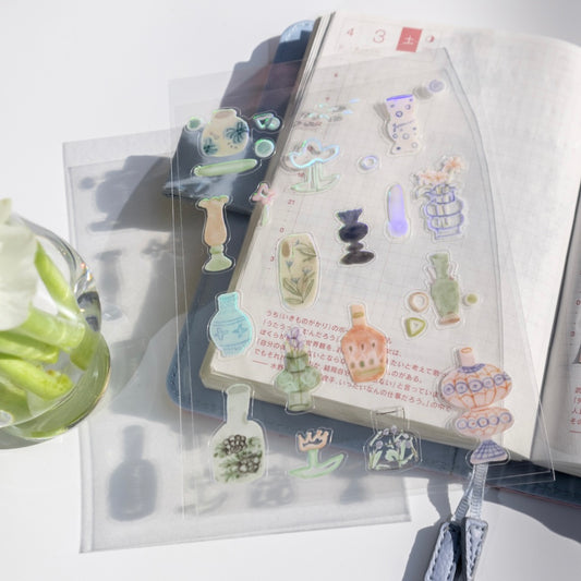 Die-Cut Sticker Sheet - Vase