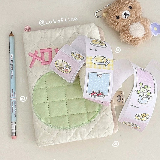 Die-Cut Writing Memo Roll - Breakfast