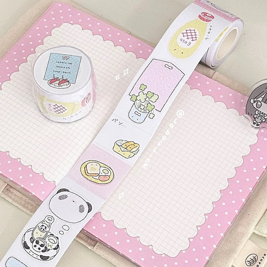 Die-Cut Writing Memo Roll - Breakfast