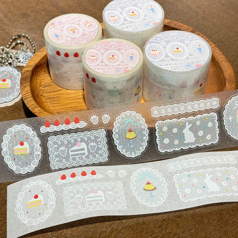 Die-Cut Sticker Roll - Lace