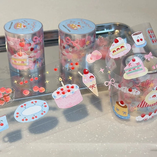 Die-Cut Sticker Roll - Peach Party