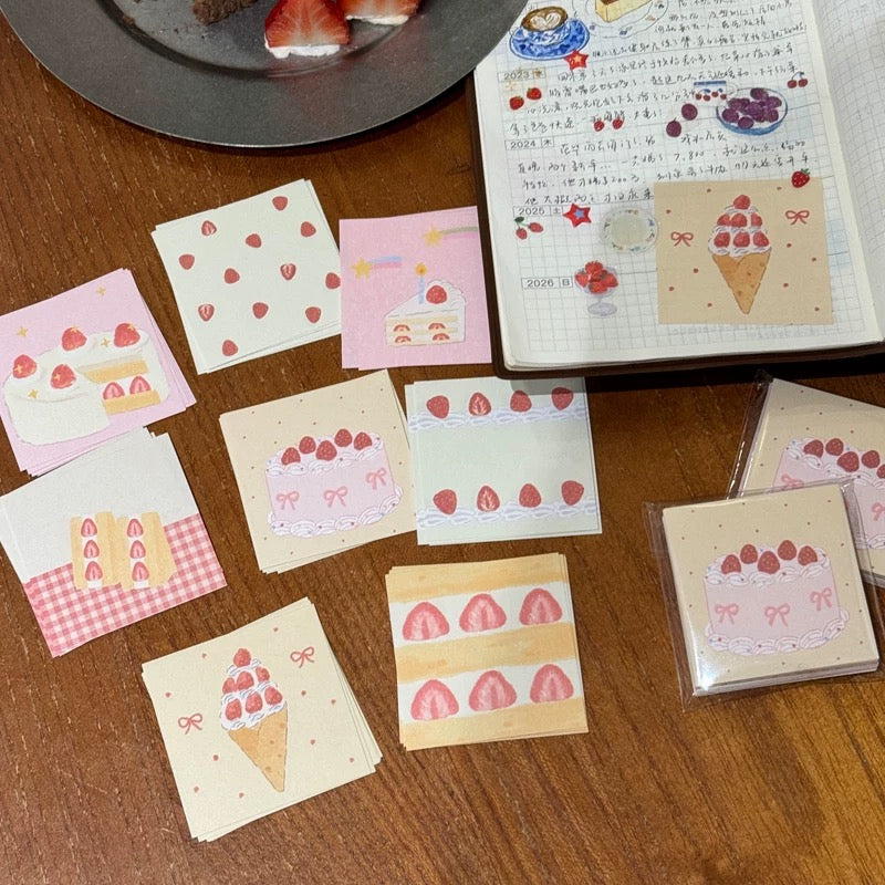 Mini Memo Pad - Strawberry