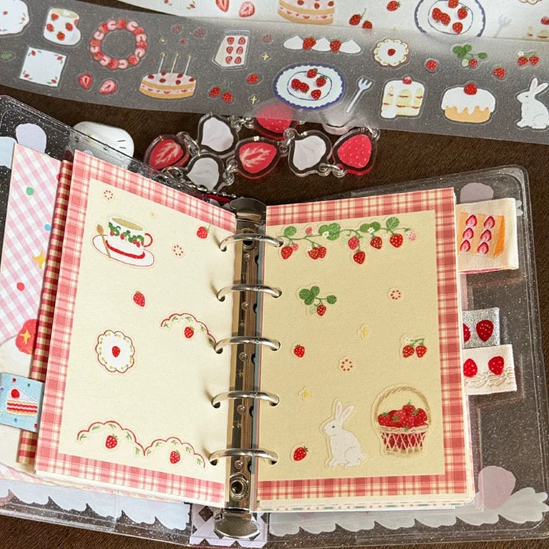 Die-Cut Sticker Roll - Strawberry Party