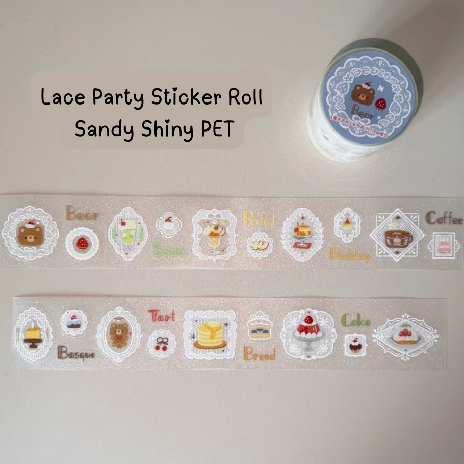 Die-Cut Sticker Roll - Lace Party