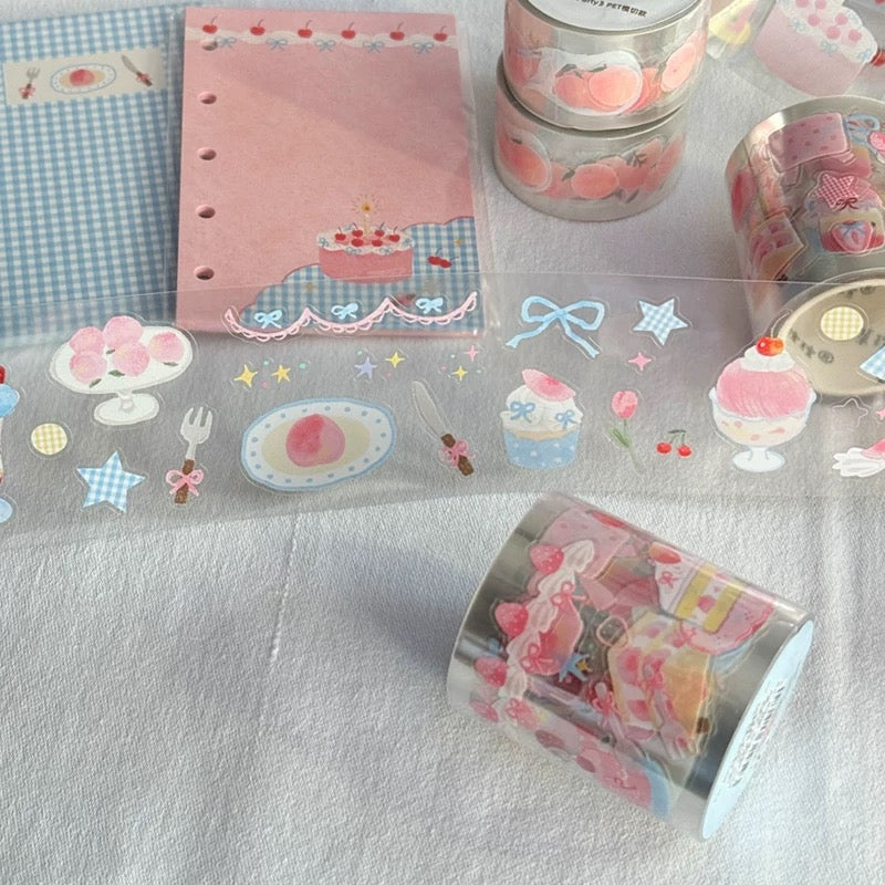 Die-Cut Sticker Roll - Peach Party