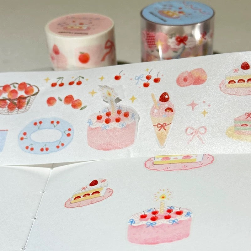 Die-Cut Sticker Roll - Peach Party