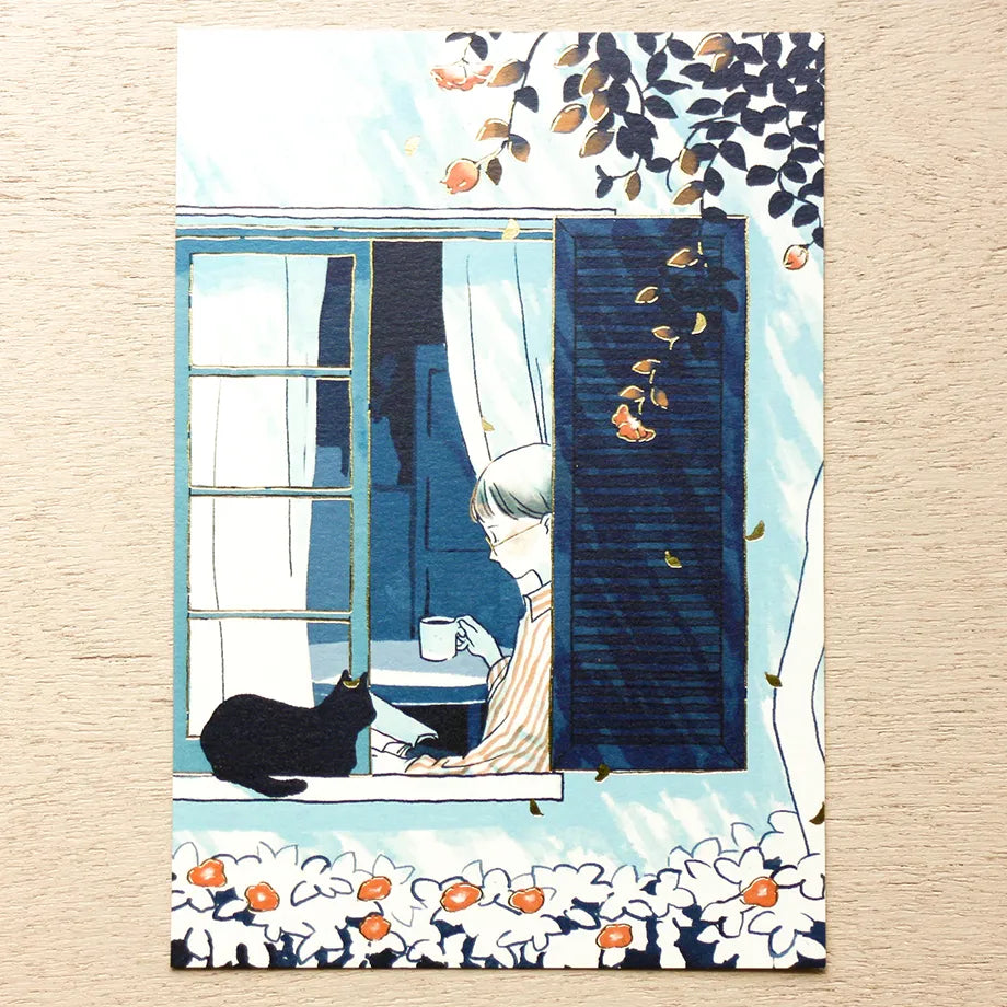 Cozyca Gold-Foiled Postcard