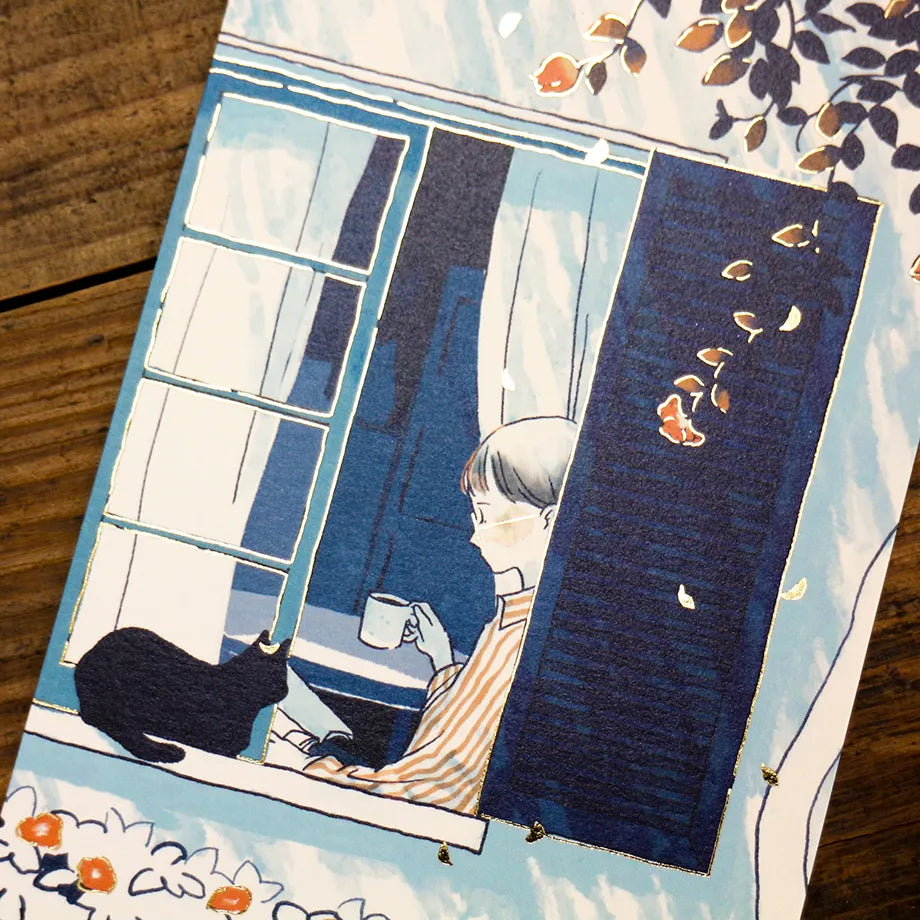 Cozyca Gold-Foiled Postcard