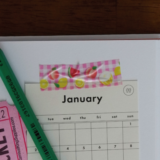 Pink Summer Fruits Masking Tape