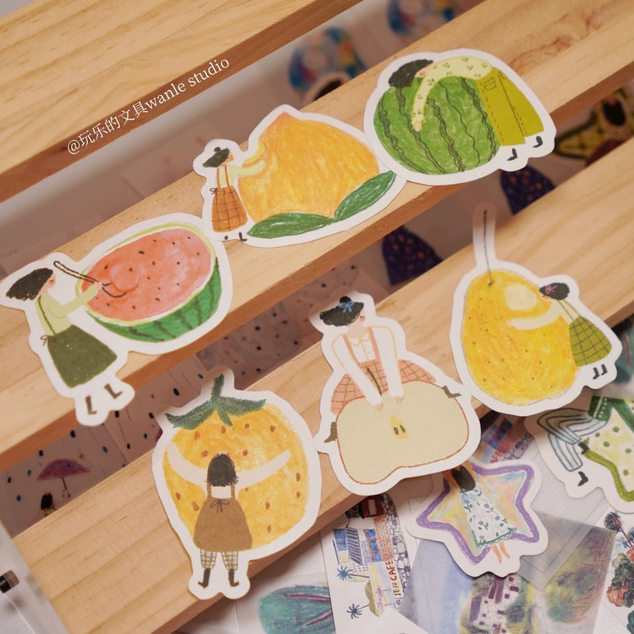 Memo Pad - Star & Fruits
