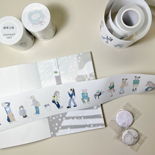 Lovely die-cut sticker roll designs