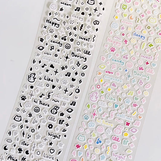 Die-Cut Sticker Roll - Small Decoration