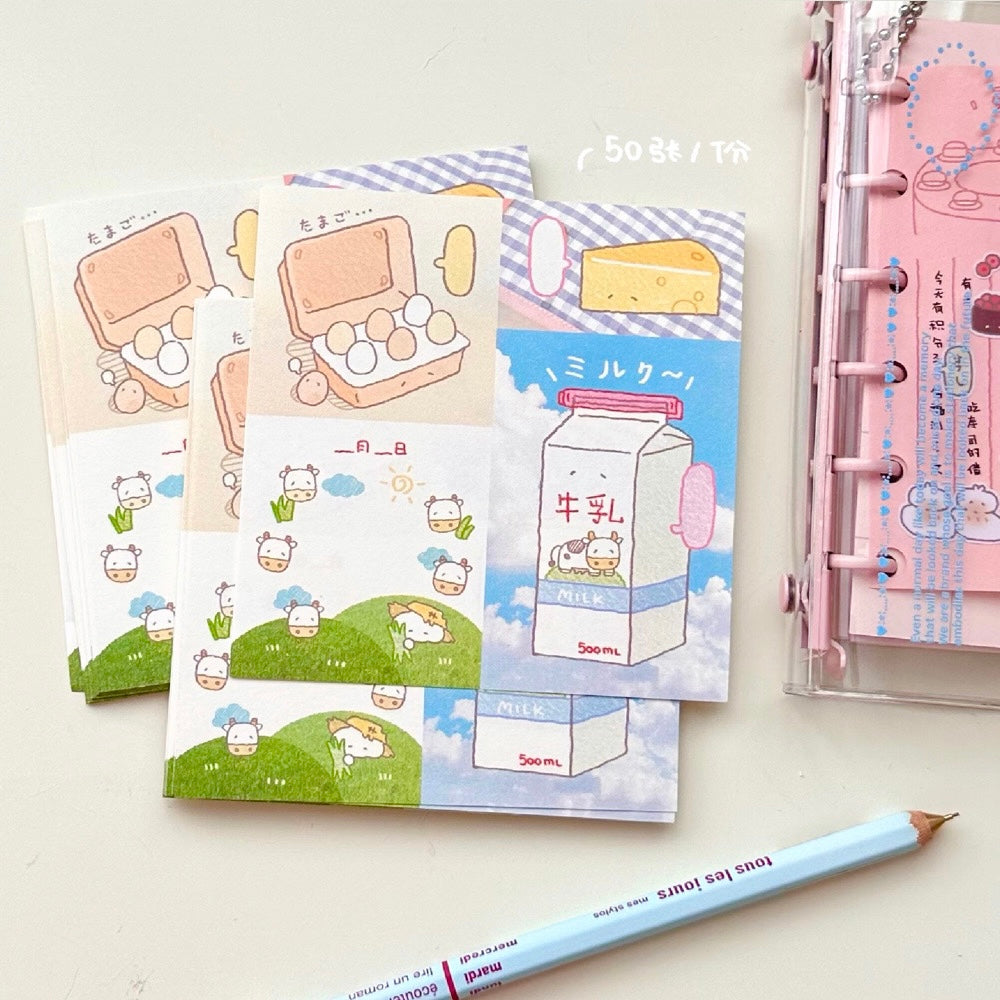 cute memo pad featuring ranch