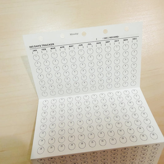 5-Hole Loose Leaf Paper Refills - Yearly - M5 Size