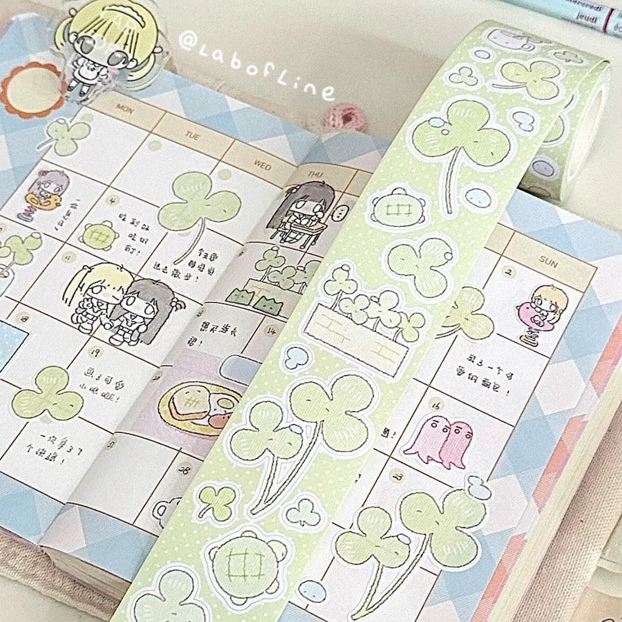 Die-Cut Writing Memo Roll - Clover