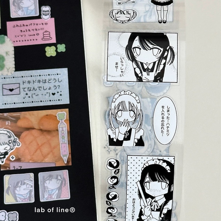 Die-Cut Sticker Roll - Maid Manual