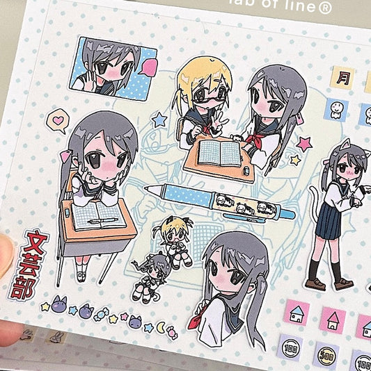 Die-Cut Sticker Sheet - Cat Club