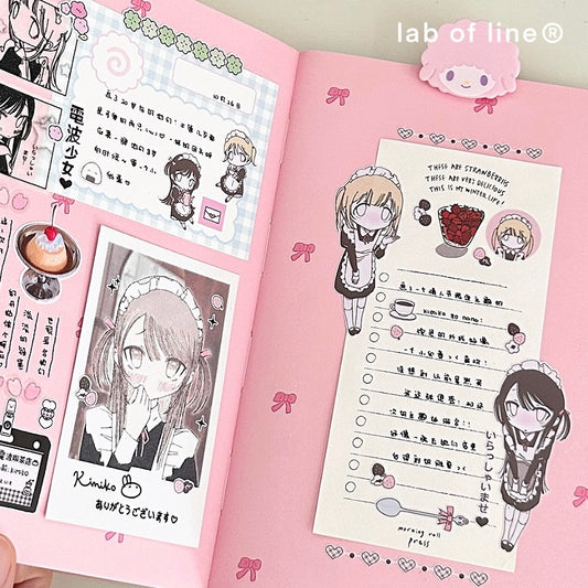 Die-Cut Sticker Sheet - Coffee Shop on Valentine's Day