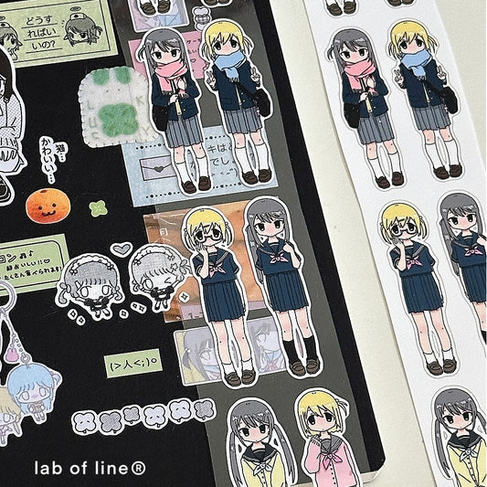 Die-Cut Sticker Roll - Girls' Uniform