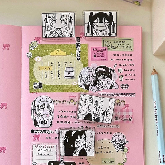 Acrylic Clips - Radio Wave Café