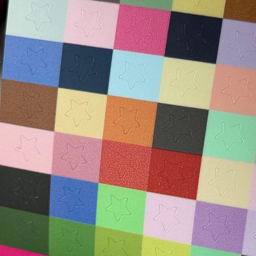 Die-Cut Sticker Roll - Colorful Star