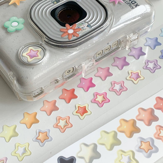 Die-Cut Sticker Roll - Cream Star
