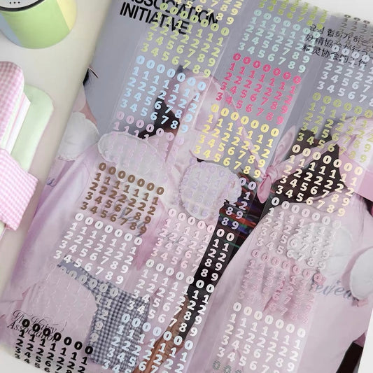 Die-Cut Sticker Roll - Mini Numbers