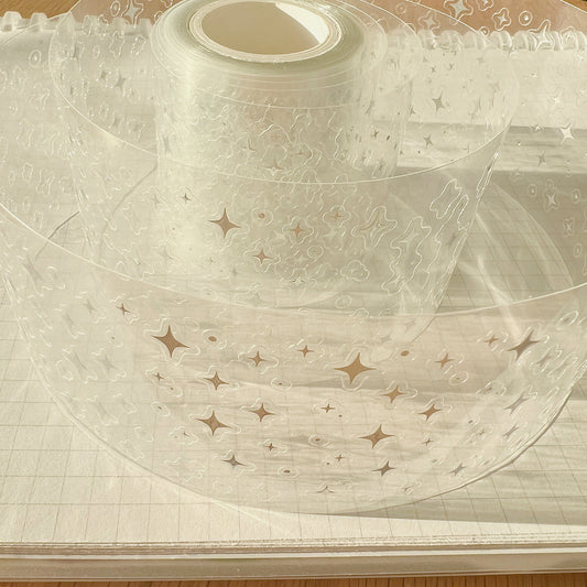 Die-Cut Sticker Roll - Sparkling Galaxy