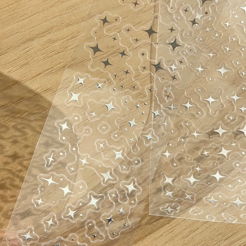 Die-Cut Sticker Roll - Sparkling Galaxy