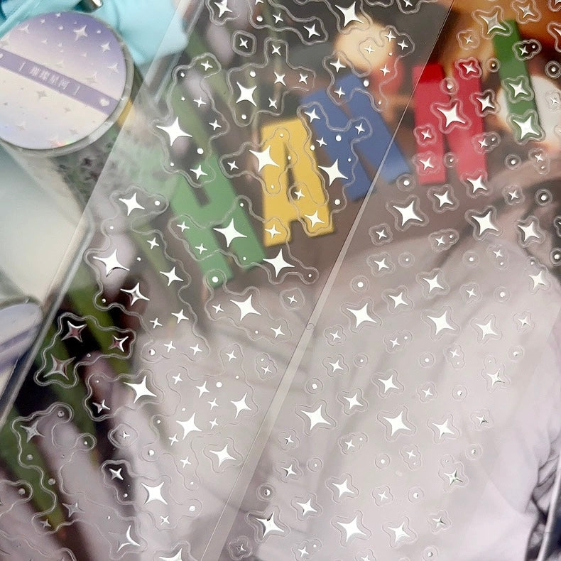 Die-Cut Sticker Roll - Sparkling Galaxy