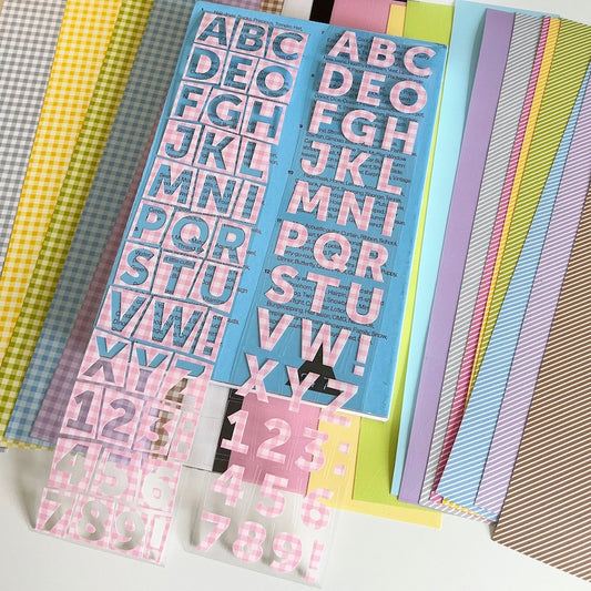Die-Cut Sticker Roll - Uppercase Letters