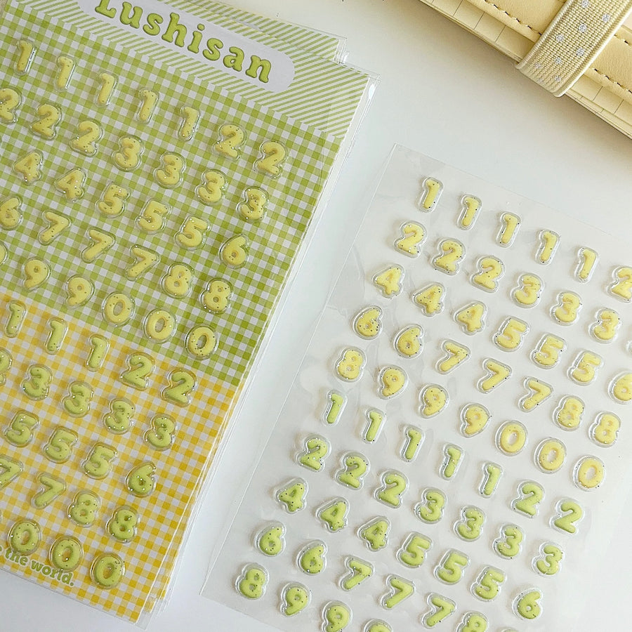 Puffy Sticker Sheet - Numbers