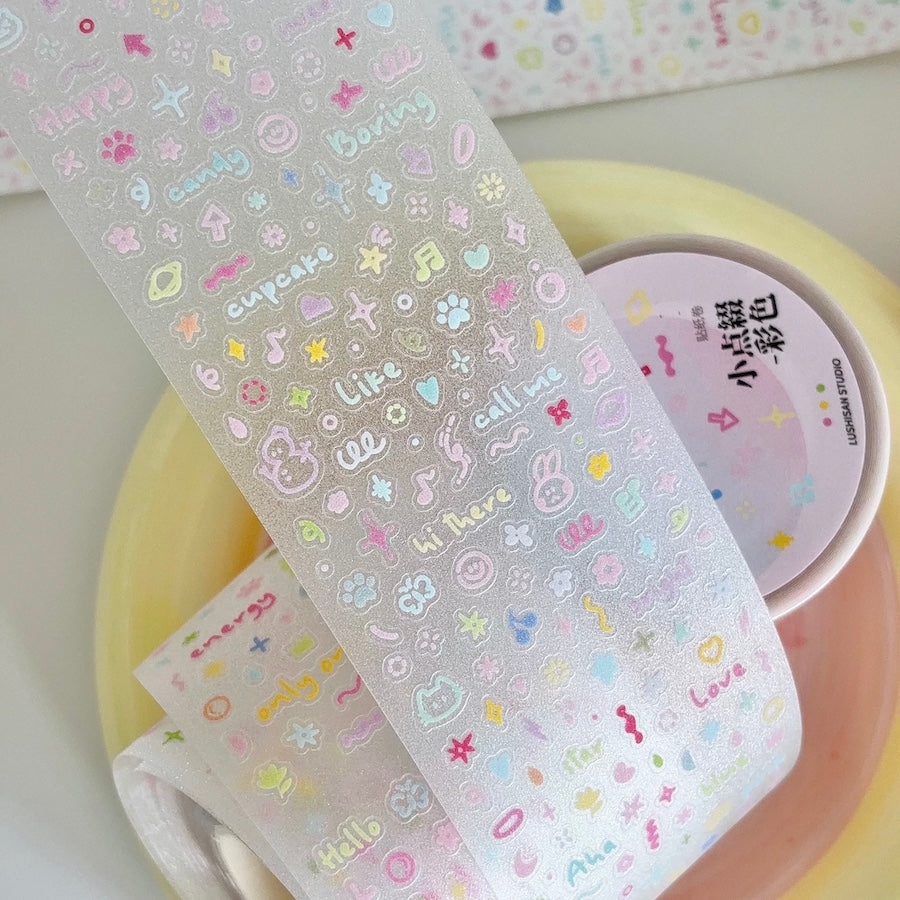 Die-Cut Sticker Roll - Small Decoration