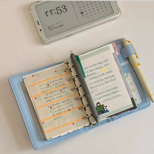 Colorful Edge 6-Hole Loose Leaf Paper Refills - A7 Size