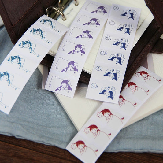 Good Night Witch Label Sticker Rolls