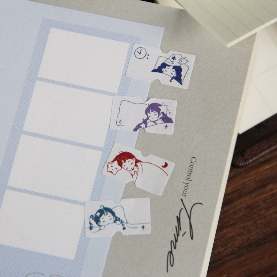 Good Night Witch Label Sticker Rolls