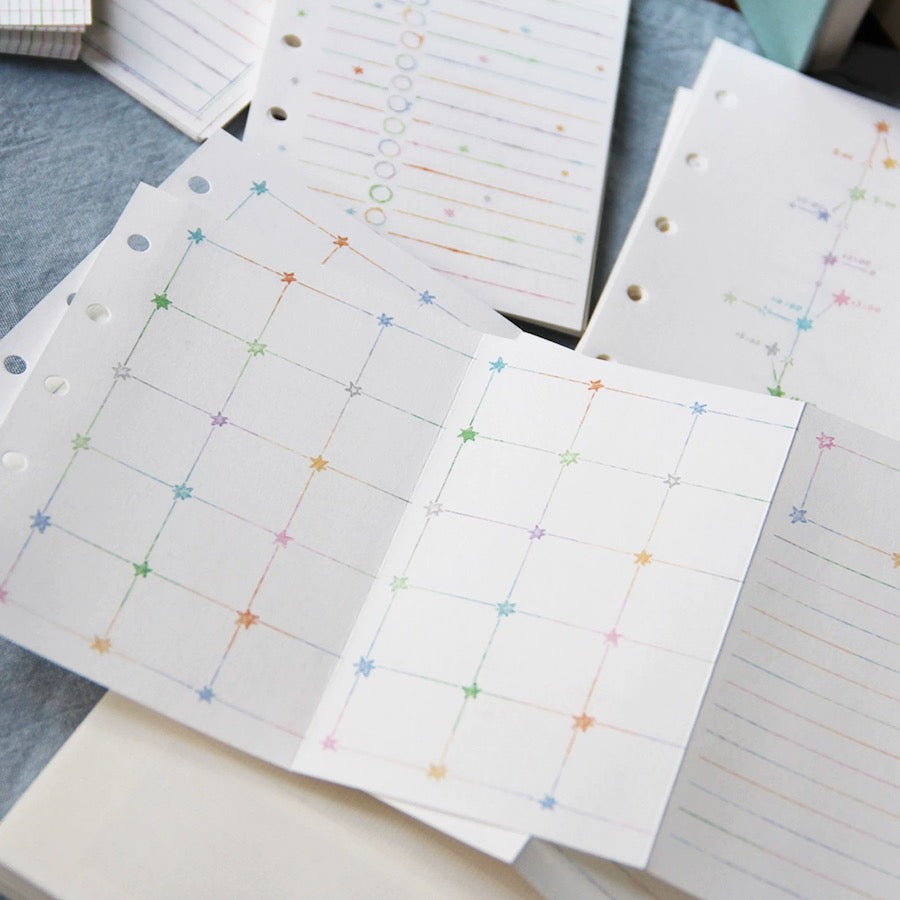Neinei Loose Leaf Paper Refills - A7 & M5 Size